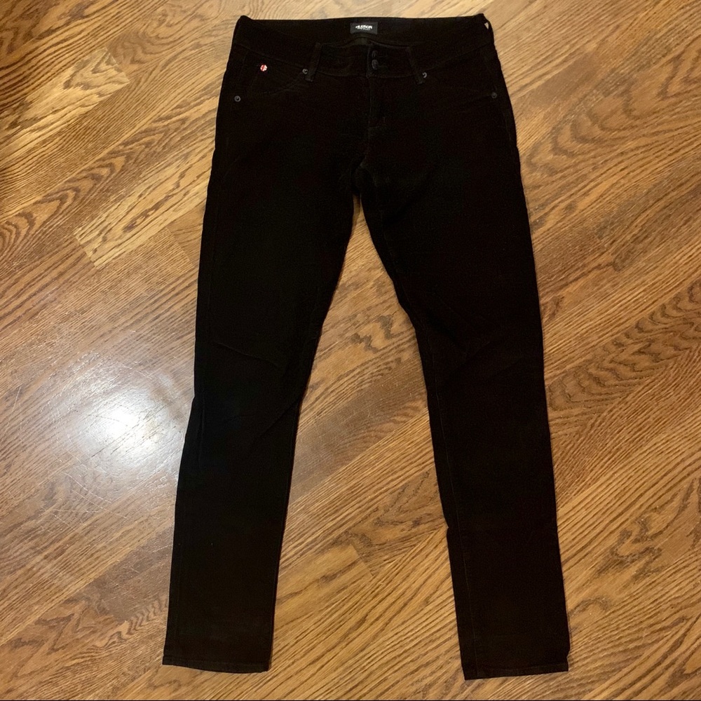 HUDSON Sz 26 Black Skinny Corduroys Flap Pockets